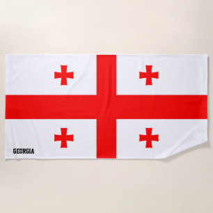 Georgia Flag Splendid Patriotic Beach Towel