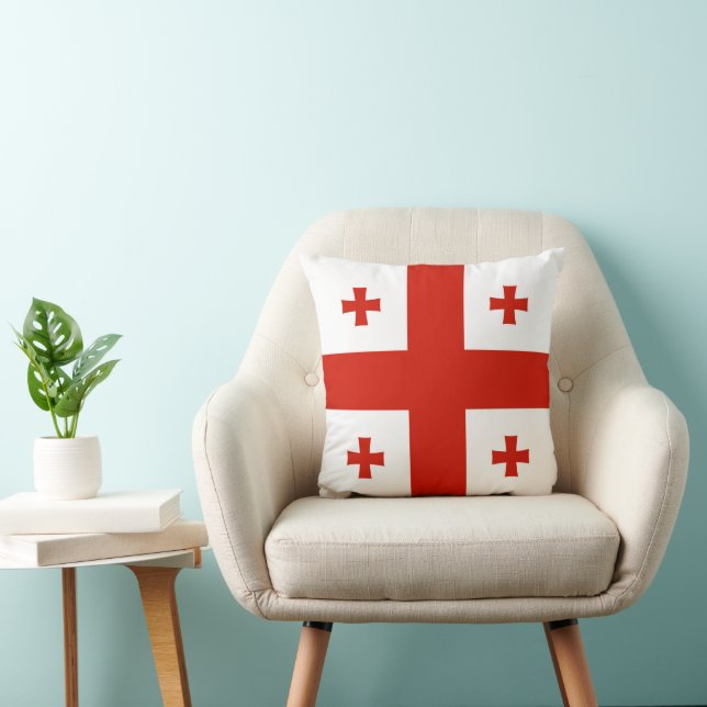 Georgia flag throw pillow (Chair)