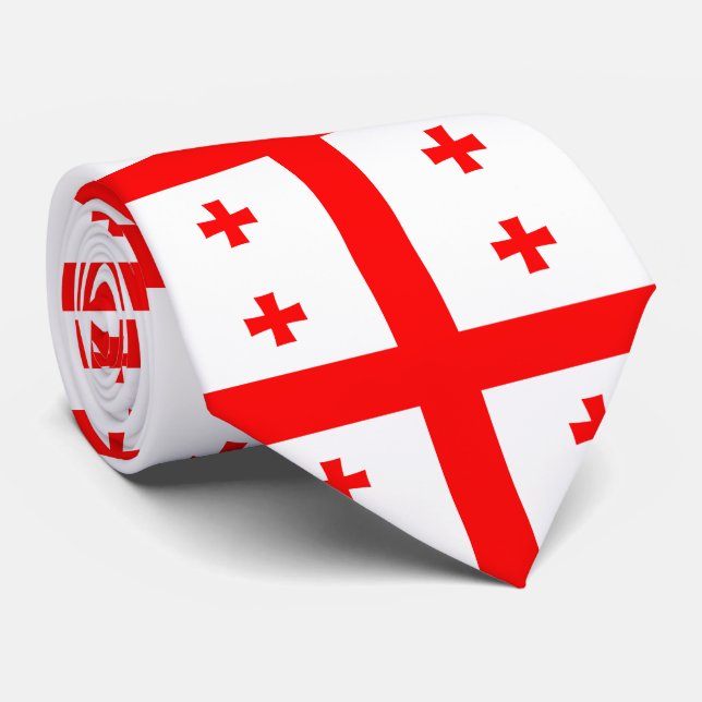 Georgia Flag Tie (Rolled)