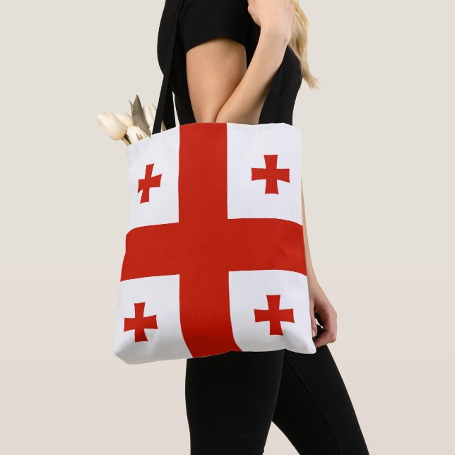 Georgia flag tote bag (Close Up)