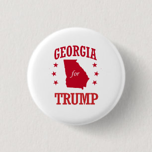 GEORGIA FOR DONALD TRUMP 1 INCH ROUND BUTTON