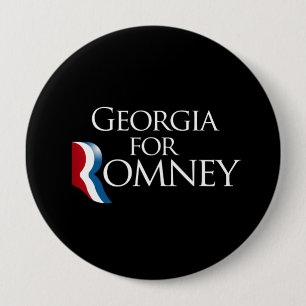 Georgia for Romney 2012 -.png 4 Inch Round Button