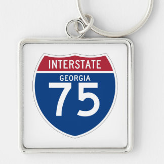 Georgia GA I-75 Interstate Highway Shield - Keychain