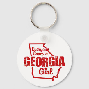 Georgia Girl Keychain