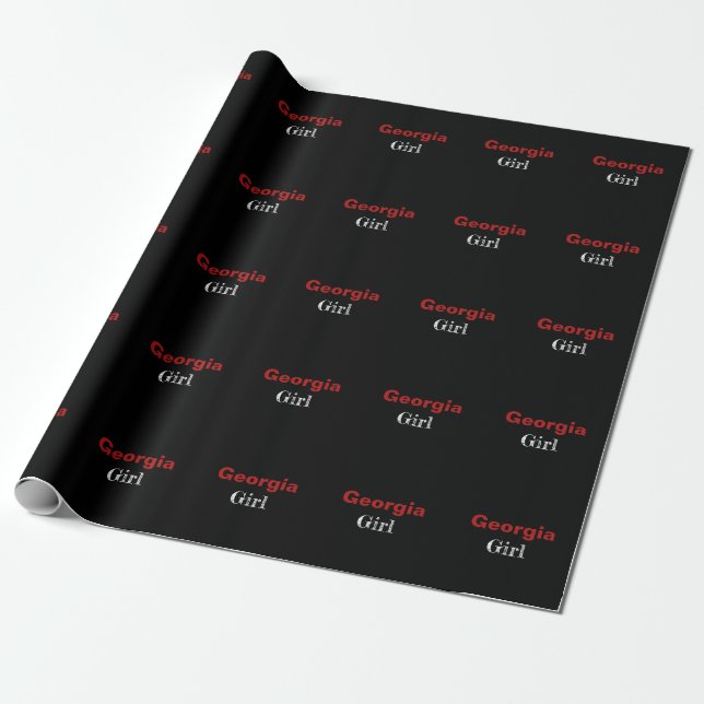 Georgia Girl Wrapping paper (Unrolled)