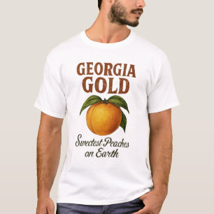 Georgia gold sweetest peaches on earth  T-Shirt