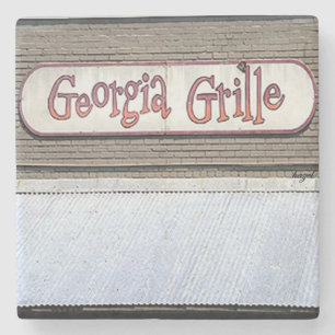 Georgia Grill, Buckhead, Atlanta Marble Stone Coas Coaster