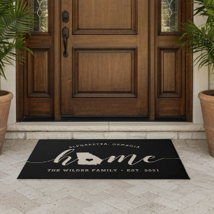 Georgia Home State Personalized Doormat