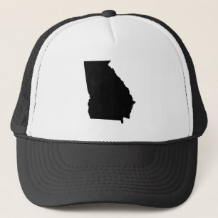 Georgia in Black and White Trucker Hat