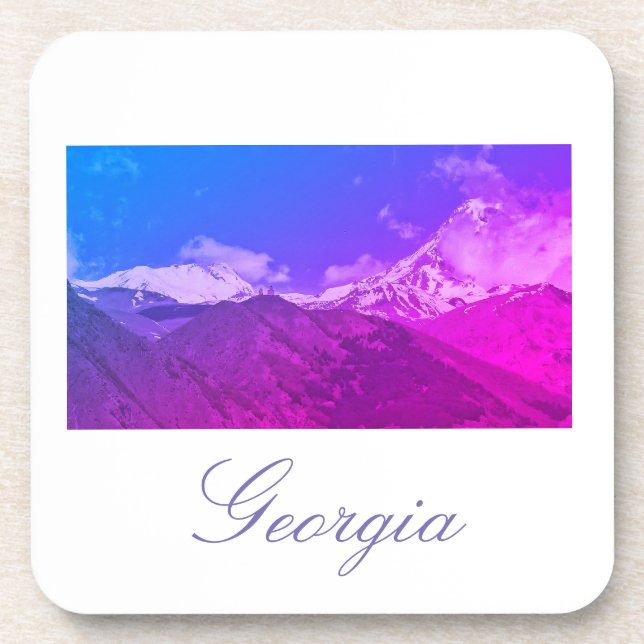 Georgia Kazbegi Architecture Coaster (Front)