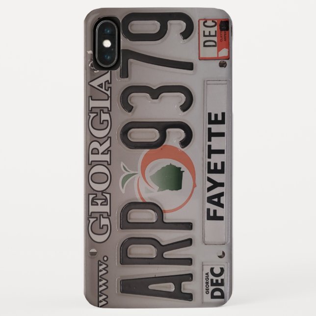 Georgia license plate phone case. Case-Mate iPhone case (Back)