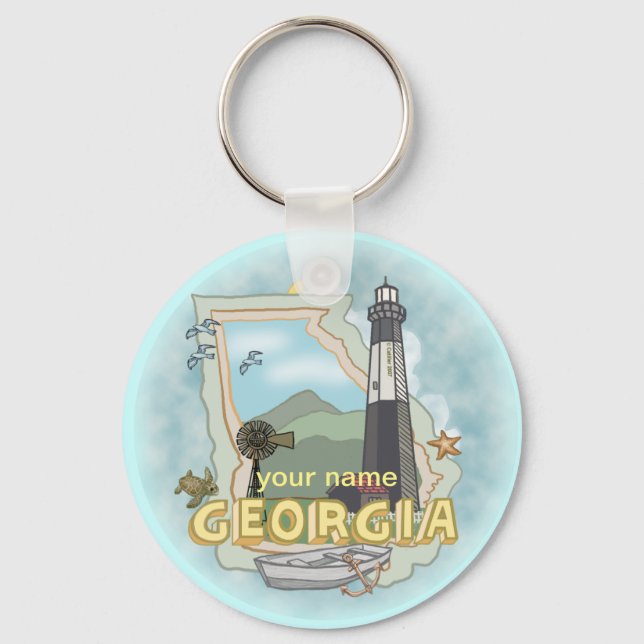 Georgia Lighthouse  keychain (Front)
