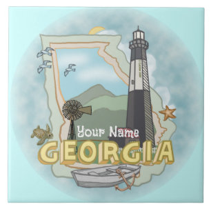 Georgia Lighthouse tile