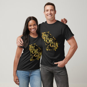 Georgia Map and Text T-Shirt
