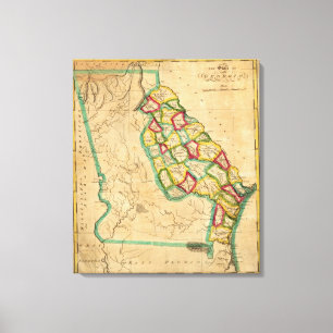 Georgia Map Canvas Print