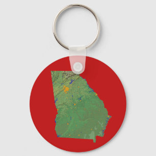 Georgia Map Keychain
