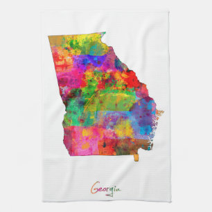 Georgia Map Kitchen Towel
