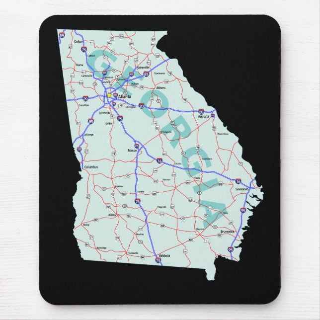Georgia Map Mousepad (Front)