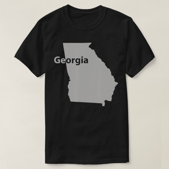 Georgia Map Outline State Home Pride Gift  T-Shirt (Design Front)