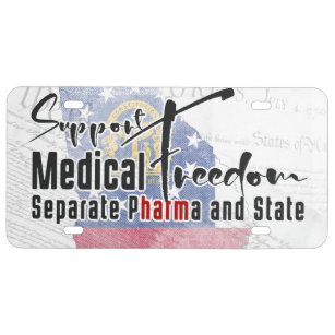 Georgia Medical Freedom License Plate