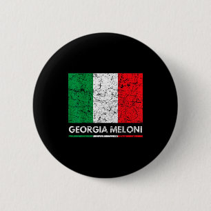 Georgia Meloni Italian Hero Italy Flag 2 Inch Round Button