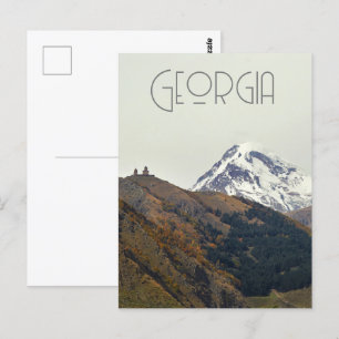 Georgia, mount Kazbegi Postcard
