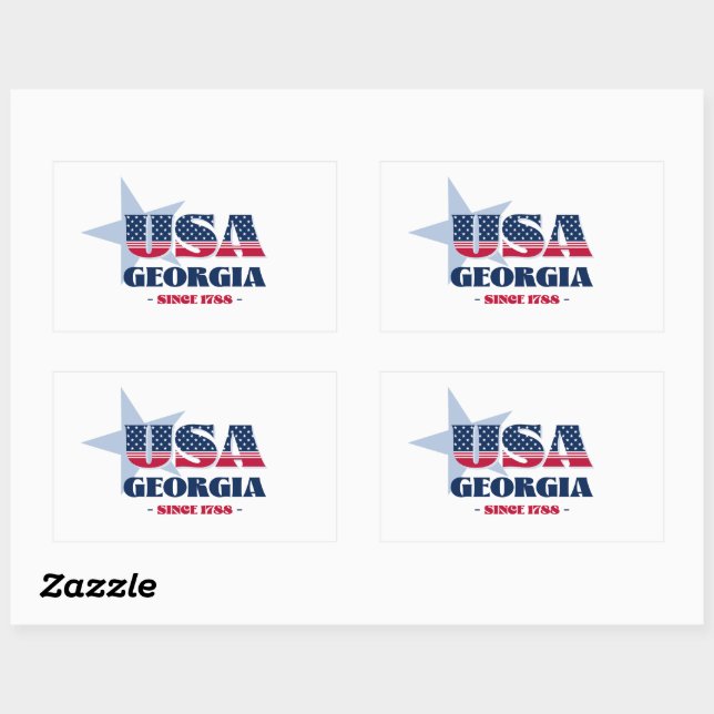 Georgia My Home State Sticker (Sheet)