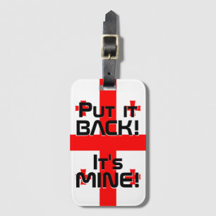 Georgia National Flag Funny Patriotic Luggage Tag