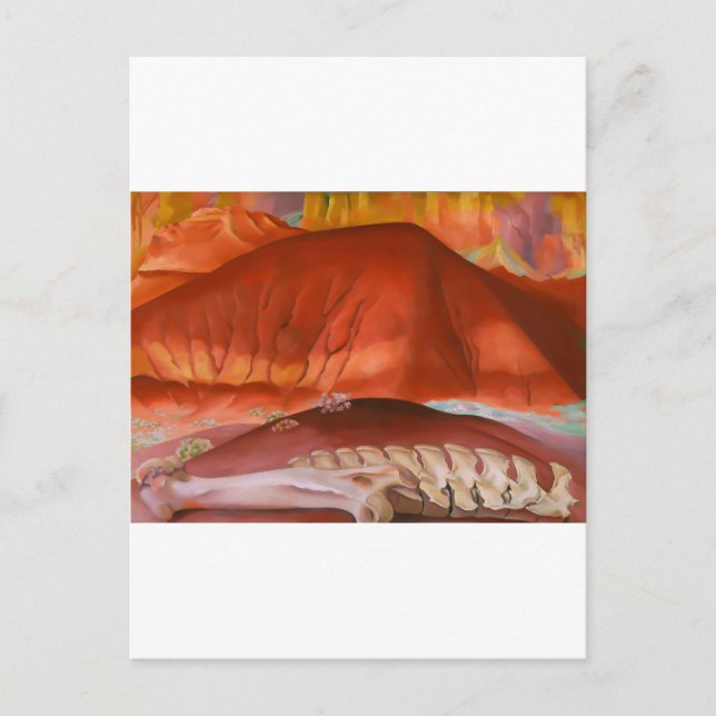 georgia o'keeffe art postcard (Front)