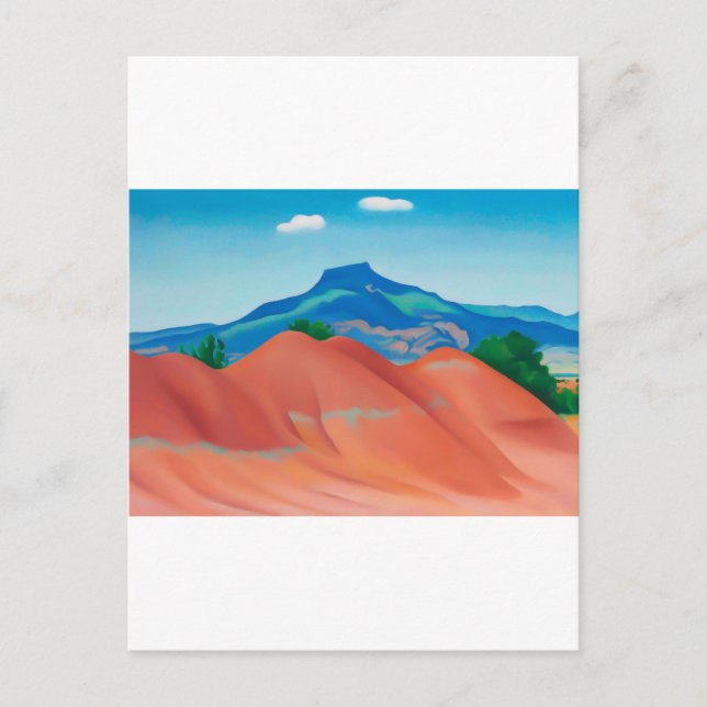 georgia o'keeffe art postcard (Front)