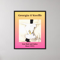 Georgia O'Keeffe: Cow Skull and Calico Rose (1931)