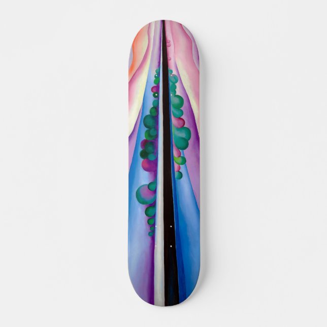 Georgia O'Keeffe, Lake George Reflection (1921) Skateboard (Front)