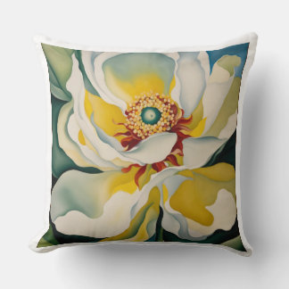 georgia okeeffe throw pillow