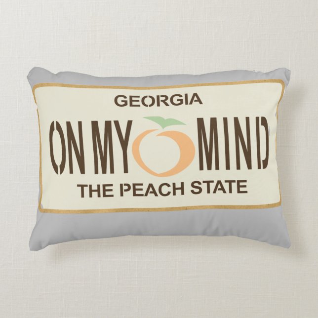 Georgia on my mind accent pillow (Front)