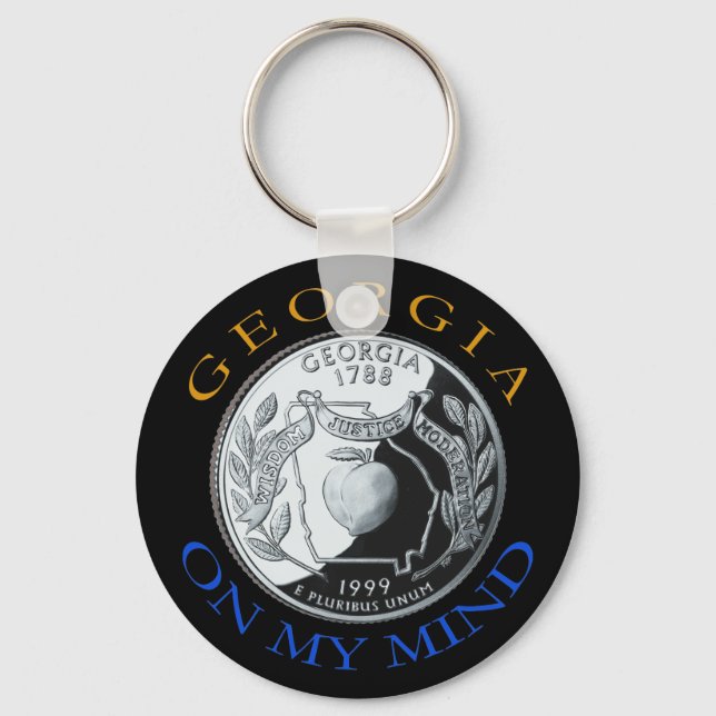 GEORGIA ON MY MIND KEYCHAIN (Front)