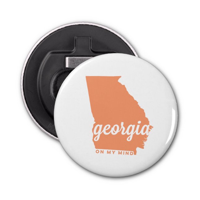 georgia | on my mind | peach bottle opener (Front)