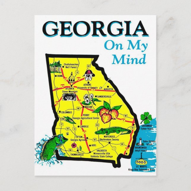 Georgia On My Mind Postcard (Front)