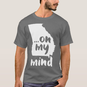 Georgia On My Mind State Outline T-Shirt