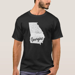 Georgia Outline Map For Georgia And Souvenir T-Shirt