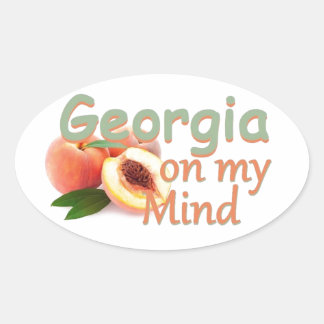 GEORGIA OVAL STICKER