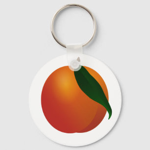 Georgia Peach / Apricot Fruit Keychain