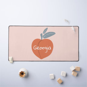 Georgia Peach customize your text Desk Mat