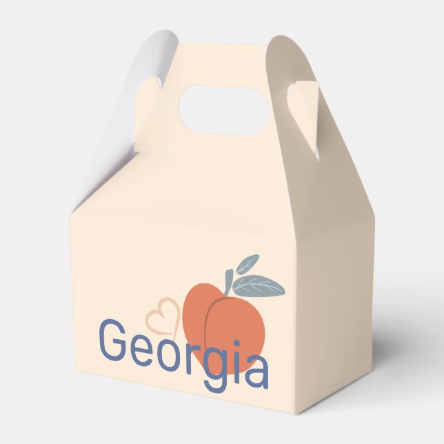 Georgia Peach Favor Box (Front Side)