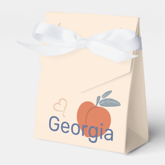 Georgia Peach Favor Box (Front Side)
