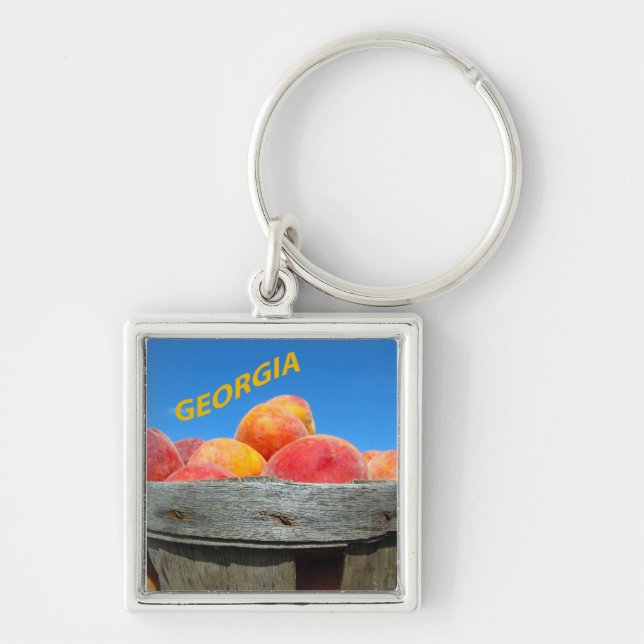 Georgia Peach Keychain (Front)
