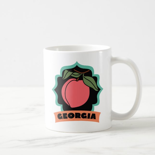 Georgia Peach Logo Coffee Mug (Right)