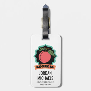 Georgia Peach Logo Luggage Tag