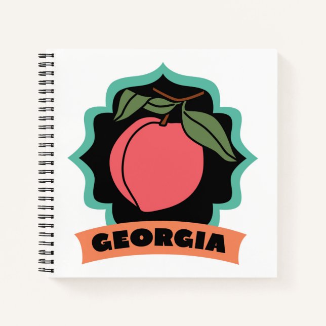 Georgia Peach Logo Notebook (Front)