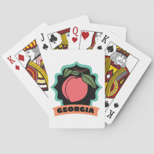 Georgia Peach Logo Playing Cards