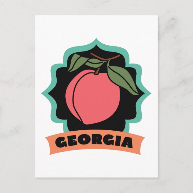 Georgia Peach Logo Postcard (Front)